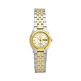 Seiko Women's SYM798 Two Tone Stainless Steel Analog with Gold Dial Watch