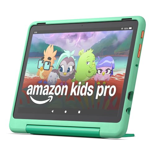Fire HD 10 Kids Pro-Tablet (Neueste Generation), für Kinder ab dem Grundschulalter | 10-Zoll-Display, lange Akkulaufzeit, Kindersicherung und dünne Hü