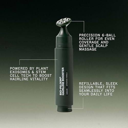 Scandinavian Biolabs Bio-Pilixin® Hairline Booster | Hair Activation Formula with a Massaging Applicator, For Hairline Longevity, Vegan, 15 mL/ 0.5 oz