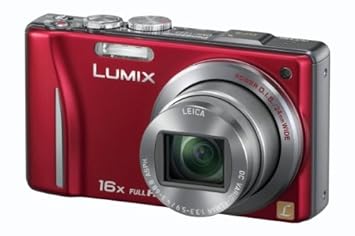 Panasonic Lumix DMC-TZ22EG-R Digitalkamera (14 Megapixel, 16-fach opt. Zoom, 7,5 cm (3 Zoll) Touch LC-Display, GPS, Full HD, 