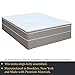 Continental Sleep 10-Inch Medium Plush Eurotop Pillowtop Innerspring Mattress and 8