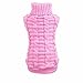 Howstar Puppy Sweater, Warm Doggie Clothes Cute Knitted Classic Pet Dog Shirt Apparel (M, Pink)
