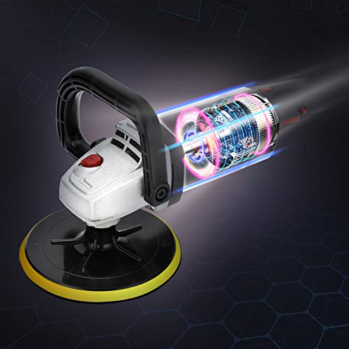 APLMAN 7inch Buffer Polisher,10A,6 Variable Speeds,Ideal for Car