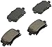 BOSCH BE1108H Blue Semi-Metallic Disc Brake Pad Set With Hardware - Compatible With Select Audi A3, A4, A6, TT; Volkswagen CC, Eos, Golf, GTI, Jetta, Passat, Passat CC, R32, Rabbit, Tiguan +More; REAR