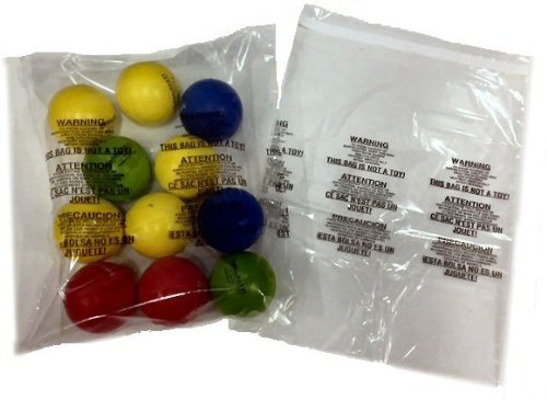 Bubblefast 400 Piece Self Seal Suffocation Warning Combo Pack 1.5 mil Poly Bags: 4 Sizes. 100 Each: 6x9, 8x10, 9x12, 11x14. Made in The U.S.A.