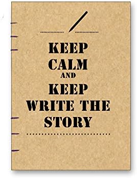 A5 Notebook Handmade / Cream paper without lines #010