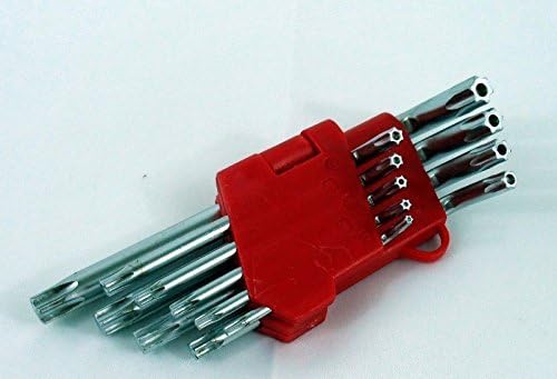 New 9pc Torx Star Tamper Proof L Hex Key Wrench Security Bit Set T10 T15 T20 T25
