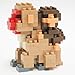 Nanoblock Mother & Baby Monkey Building Kit