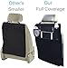Sleeping Lamb Kick Mats Back Seat Protector with Clear IPAD Holder and Mesh Pocket,2 Packs (2 Kick Mats with Pockets)