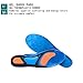 Gel Sports Orthotic Insoles for Shock Absorption, Heel Protection, Plantar Fasciitis Relief, Men and Women Shoes Insole (Blue,5-10,1 Pair)