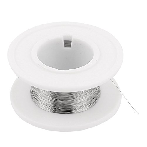 Click Here to See More Images uxcell Nichrome 80 0.1mm 38 Gauge AWG 100M Roll 43.87 Ohms/ft Heater Wire