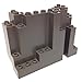 Lego Parts: Mountain Brick 4 x 10 x 6 Rock Panel Rectangular (BURP) (Old Dark Gray)
