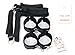 Beginner Adult Sexy Bed Bondage Connected Restraint Straps System Kit Under-Bed with Soft Lined Cuffs Belt Handcuff Easy Control