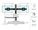 North Bayou Sit Stand Desk Converter Height Adjustable Standing Desk Workstation for Two Screens up to 24” 33lbs Computer Monitor Mount Arm with Keyboard Traythumb 3
