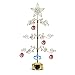 HOHIYA Metal Ornament Display Tree Stand Rotating Hanger 24 Inch Wire Hook Hanging for Halloween Christmas Balls Bauble Decorations Gift Craft Tabletop Gold