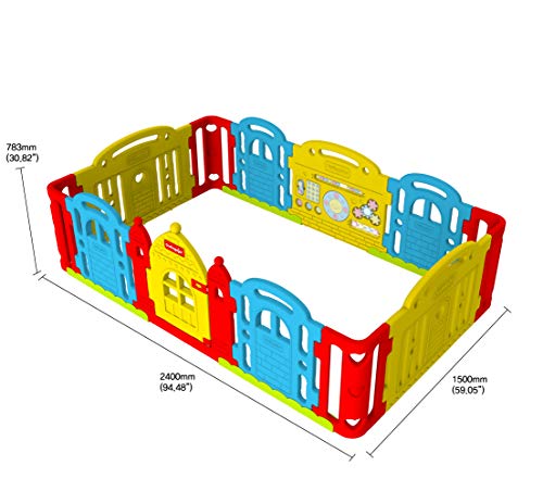 dwinguler castle playpen rainbow