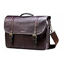 Samsonite Colombian Leather Flap-Over Messenger Bag, Brown, One Size