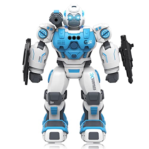 Yuboa RC Smart Robot Toys for Kids,Programmable Remote Control Robot  Gesture Sensing Walking Singing Dancing I