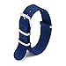 CIVO Watch Bands NATO Premium Ballistic Nylon Watch Strap Stainless Steel Buckle (Navy Blue, 22mm)