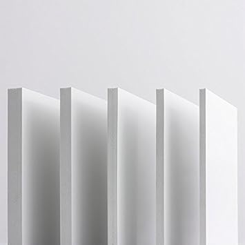 19mm Hartschaumplatten PVC Platte 42x30 cm (A3) Integralschaum weiß