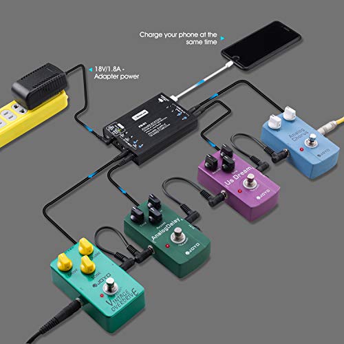 Guitar Pedal Power Supply Station Distributor 8 Isolated Output for 9V