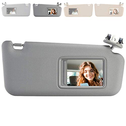 SAILEAD Sun Visor for Toyota RAV4 with Sunroof and Light 74320-42501-B2, for Year 2006 2007 2008 2009 2010 2011 2012 2013 (Right Passenger Side, Gray) - Thumbnail 6