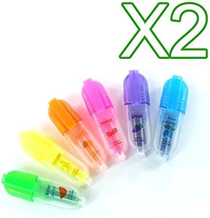 Home Garden Online Coloured Scented Highlighter Pens (Pack Of 2)