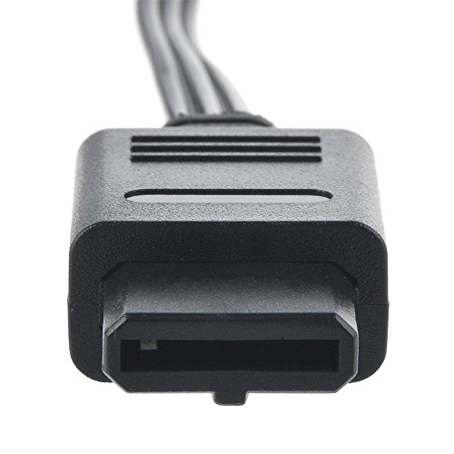 EXLENE 2pack 1.8M 6FT Composite AV Cable Audio Video A/V Replacement Cord Wire For Nintendo N64/SNES/GameCube
