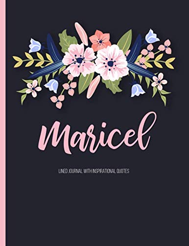 [EBOOK] Maricel: Personalized Floral XL Journal with Purple Lettering, Girl Names/Initials 8.5x11, Journal N TXT