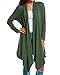 Zeagoo Women's Long Sleeve Draped Open Front Fall Winter Cardigan Sweater