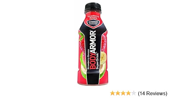 Bodyarmor Superdrink, Strawberry Banana , 16-Ounce Bottles (Pack Of 12) (858176002065)