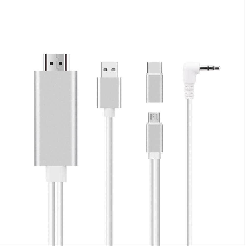 Micro USB Type-C Teléfono móvil Dos en uno con Cable de Pantalla ...