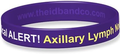 Axillary Lymph Nodes Silicone Wristband (20.2cm, Purple) B0910