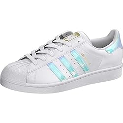 adidas Women's Superstar Legacy Sneaker, White/Gold