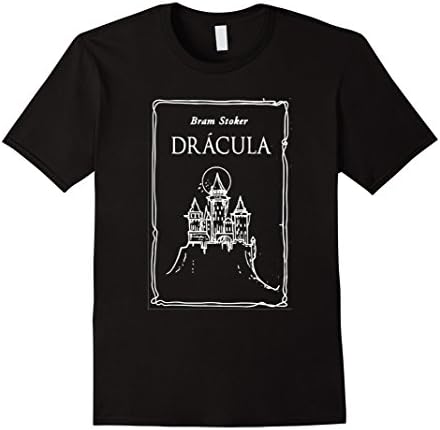 Mens Bram Stoker's Dracula 1897 original book cover T shirt 3XL Black