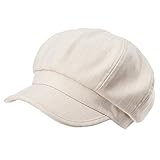 Siggi Newsboy Cabbie Cap Visor Beret Baker Hat Painter Caps for Women Beige