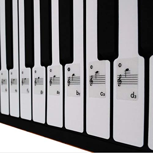 1Set Piano Stickers 61 Key Electronic Keyboard 88 Key Electrical Piano Music Decal Label Note - Thumbnail 2