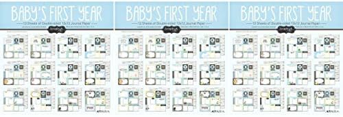 Scrapbook Customs Baby Boy First Months Scrapbooking Kit (Thrее Рack)