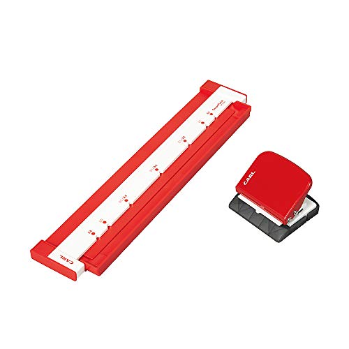 カール事務器(CARL) ルーズリーフパンチ ゲージパンチ A4/B5対応 5枚 レッド 日本メーカー GP-2630-R商品画像