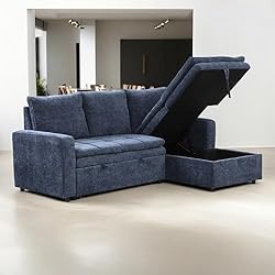 AYOUZ 89" L-Shape Convertible Sleeper Sectional