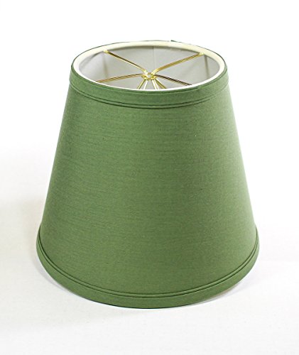 5x8x7 Empire Linen Edison Clip On Lampshade Kale Green By Home Concept - Perfect for small table lamps, desk lamps, and accent lights -Small, Kale Green - Thumbnail 3