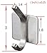 ZUNTO Towel Hook/Adhesive Hooks - Wall Hooks for Hanging Bathroom Stick on Hooks SUS 304 Stainless Steel Brushed, 4 Packs