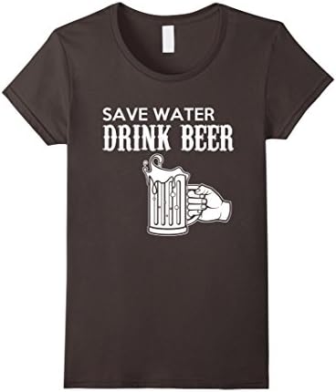 Womens Save water drink beer  XL Asphalt