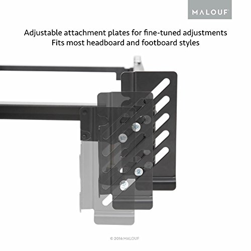 MALOUF Structures STEELOCK Hook-in Headboard-Footboard Heavy Duty Steel Frame-Metal Bed Rails, Full