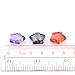 Craftdady 50Pcs Transparent Random Mixed Colors Tiny Acrylic Faceted Star Spacer Beads 14.5x15mm Pastel Candy Color Small Plastic Loose Beads with 1.5mm Hole for DIY Jewelry Making