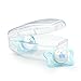Chicco PhysioForma mi-cro Newborn Pacifier for Babies 0-2m, Teal, Orthodontic Nipple, BPA-Free, 2-Count in Sterilizing Case