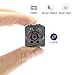 Mini Spy Camera, Tangmi Hidden Camera 1080P HD Spy Hidden Camera Portable Tiny Camera With Night Vision & Motion Detection, Nanny Camera-Black