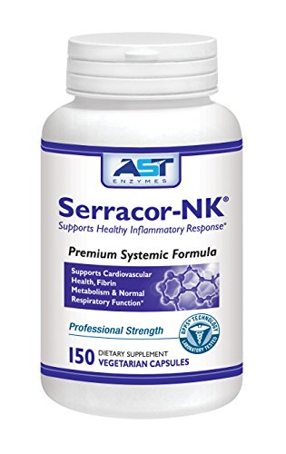 Serracor-NK – 150 Vegetarian Capsules – Circulatory and Respiratory Support – Premium Natural Systemic Enzyme Formula – Contains Enteric-Coated Serrapeptase and Nattokinase –AST Enzymes Serracor-NK – 150 Vegetarian Capsules – Circulatory and Respiratory Support – Premium Natural Systemic Enzyme Formula – Contains Enteric-Coated Serrapeptase and Nattokinase –AST Enzymes