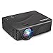 Video Projector, RockBirds GP10 Portable Projector Support SD Card 1080P HD PC USB HDMI AV VGA for Home Cinema Theater ( Black )