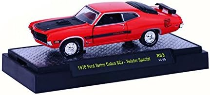 1970 Ford Torino Cobra SCJ "Twister Special", Red - Castline M2 32600/33 - 1/64 Scale Diecast Model Toy Car